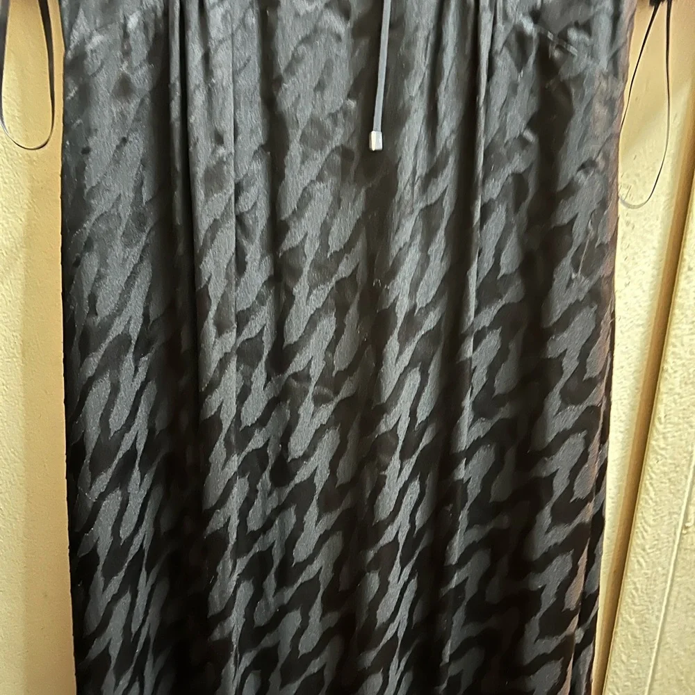 Diane Von Furstenberg Black Maxi Dress with Ruffle Hem